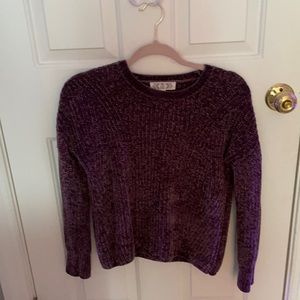 dark purple velvet sweater!!